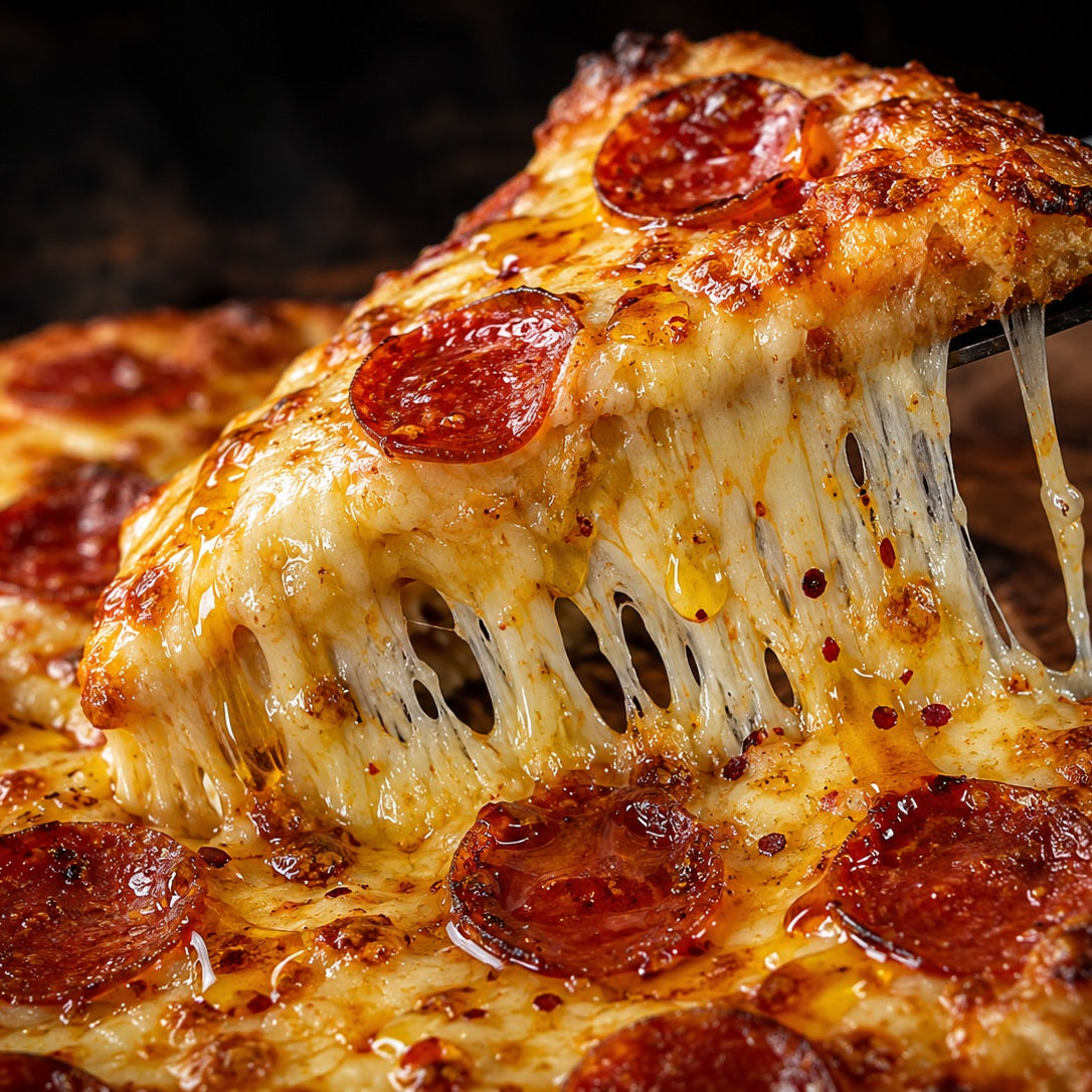 Pizza con salame e Hot Honey